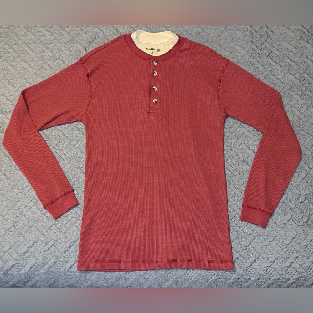 SUN RIVER CLOTHING CO. LONG SLEEVE WAFFLE THERMAL SHIRT